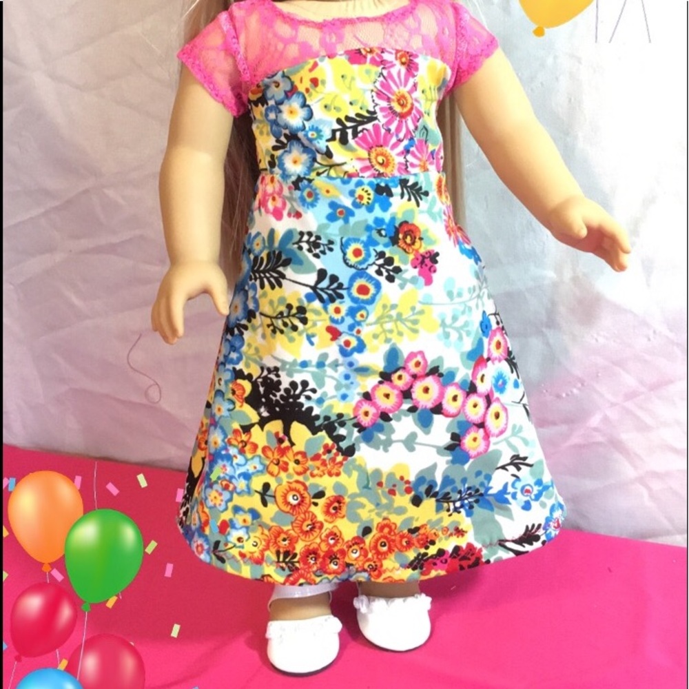 American girl flower dress